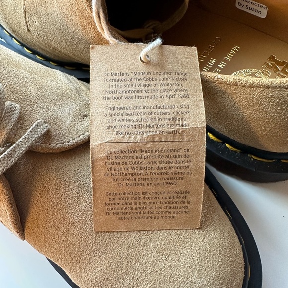 NWT 1461 Made in England Buck Suede Oxfords!!!🌟 - Picture 14 of 15